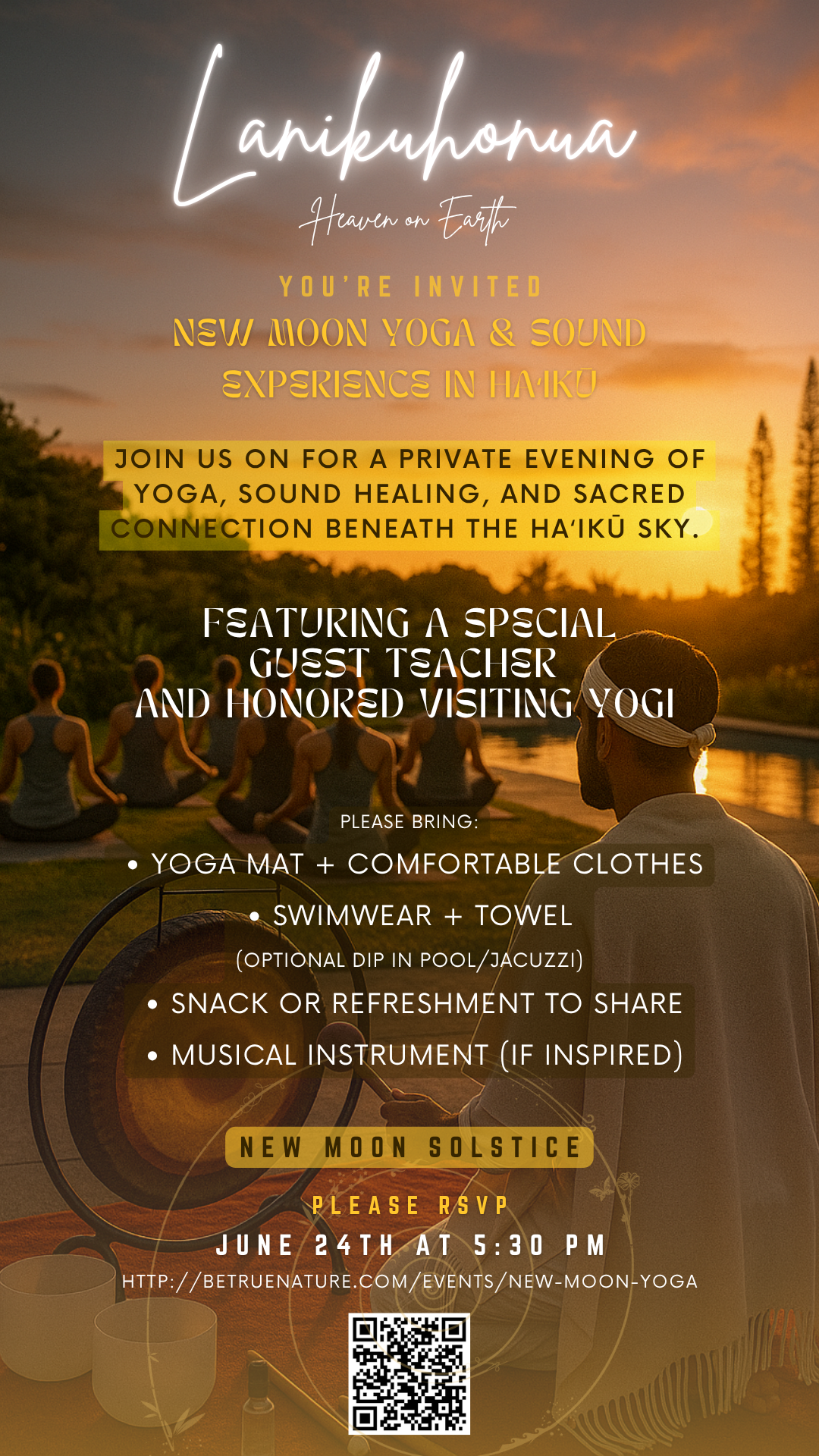 New Moon Yoga - Haiku